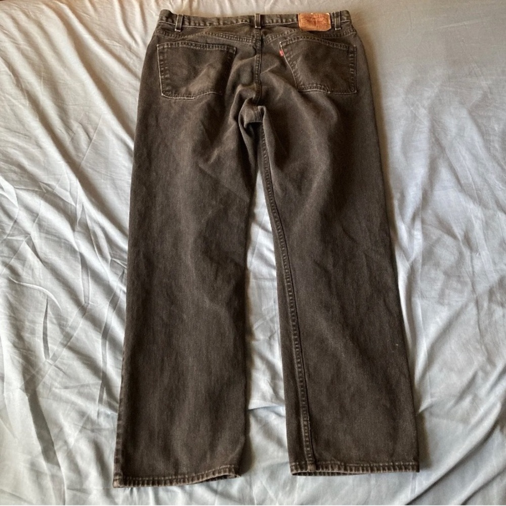 Vintage Levis 505 Jeans Mens 42x32 Black Made in USA Y2K Regular Fit
